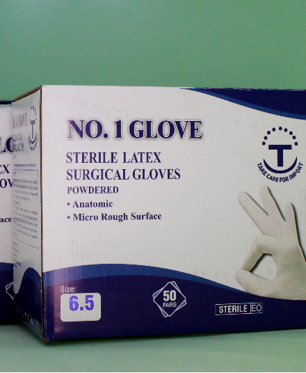 Sterile Indian Latex Gloves