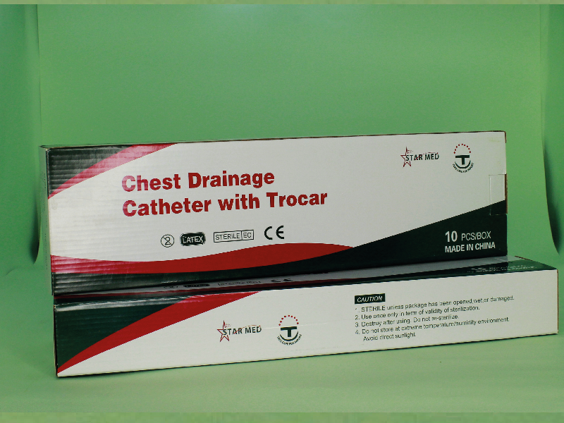 Chest Drainage Catheter with T