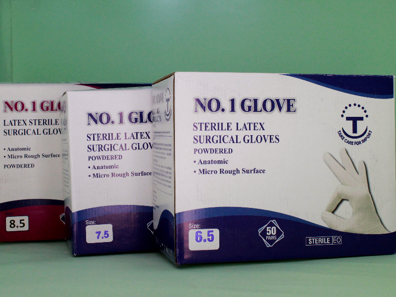 Sterile Indian Latex Gloves